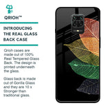 Colorful Leaves Glass Case for Poco M2 Pro