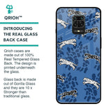 Blue Cheetah Glass Case for Poco M2 Pro