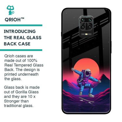 Retro Astronaut Glass Case for Poco M2 Pro