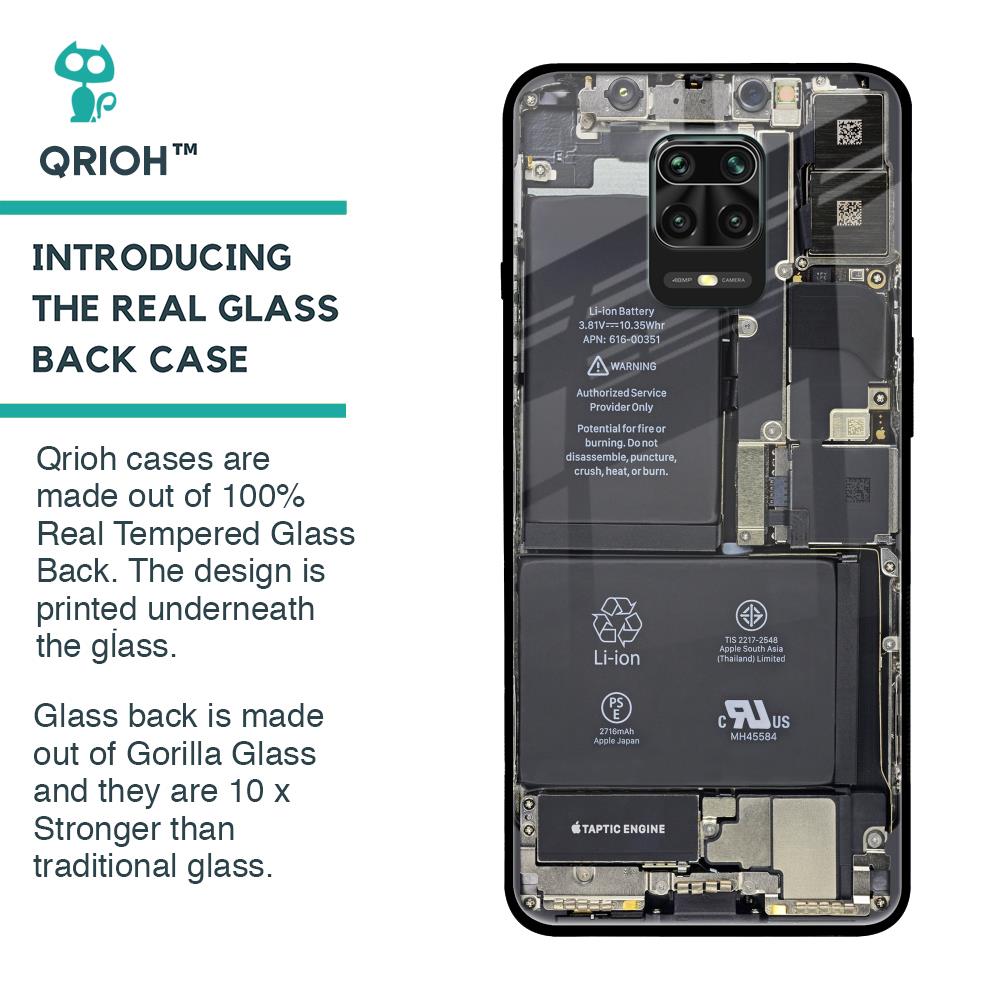 Skeleton Inside Glass Case for Poco M2 Pro