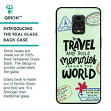 Travel Stamps Glass Case for Poco M2 Pro