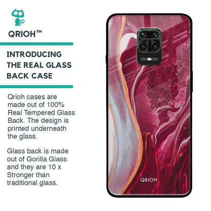 Crimson Ruby Glass Case for Poco M2 Pro