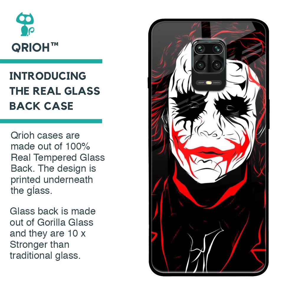 Life In Dark Glass Case For Poco M2 Pro
