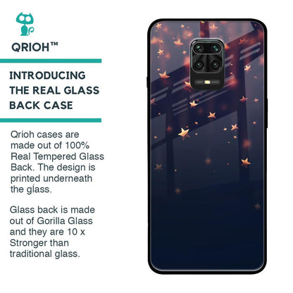 Falling Stars Glass Case For Poco M2 Pro