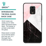 Marble Collage Art Glass Case For Poco M2 Pro