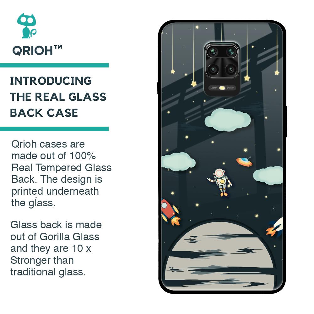Astronaut Dream Glass Case For Poco M2 Pro