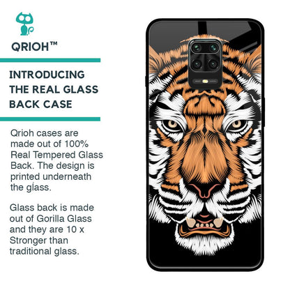 Angry Tiger Glass Case For Poco M2 Pro