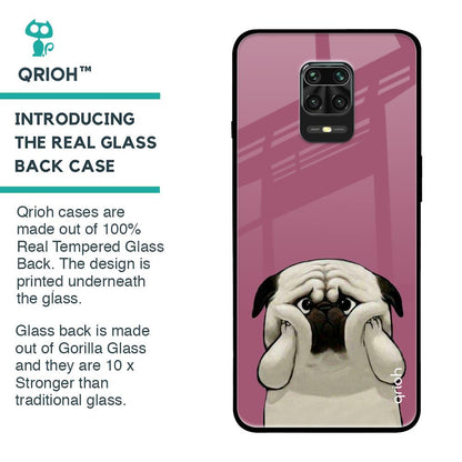 Funny Pug Face Glass Case For Poco M2 Pro