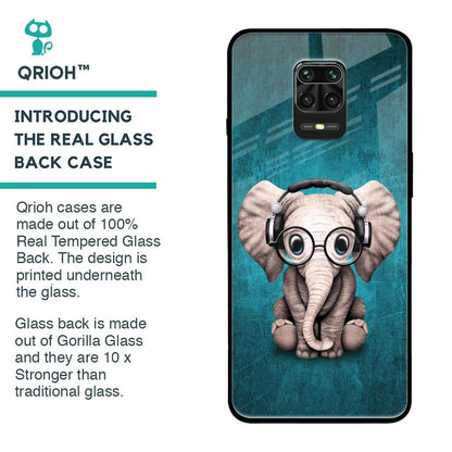 Adorable Baby Elephant Glass Case For Poco M2 Pro