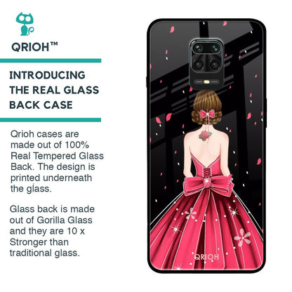 Fashion Princess Glass Case for Poco M2 Pro