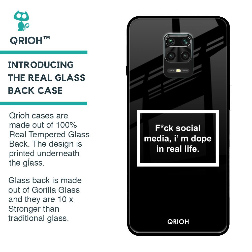 Dope In Life Glass Case for Poco M2 Pro