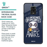 Struggling Panda Glass Case for Poco M2 Pro