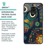 Owl Art Glass Case for Poco M2 Pro
