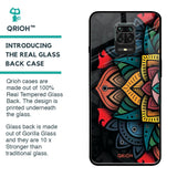 Retro Gorgeous Flower Glass Case for Poco M2 Pro