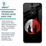 Anime Red Moon Glass Case for Poco M2 Pro
