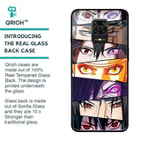 Anime Eyes Glass Case for Poco M2 Pro