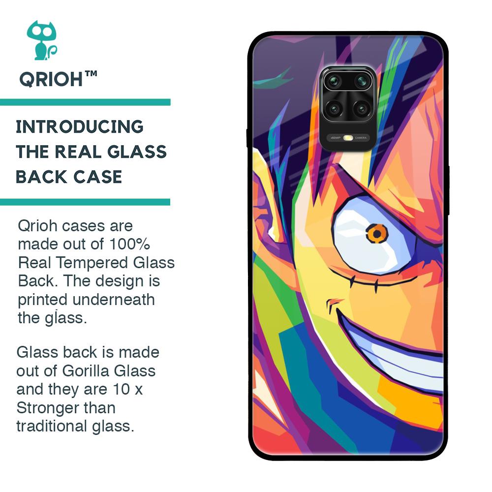 Monkey Wpap Pop Art Glass Case for Poco M2 Pro