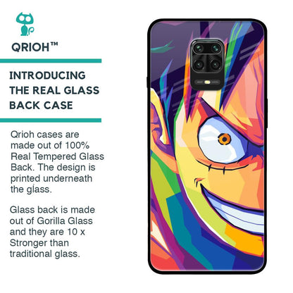 Monkey Wpap Pop Art Glass Case for Poco M2 Pro