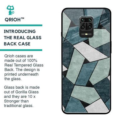 Abstact Tiles Glass Case for Poco M2 Pro