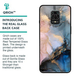 Marble Ink Abstract Glass Case for Poco M2 Pro