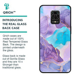 Alcohol ink Marble Glass Case for Poco M2 Pro