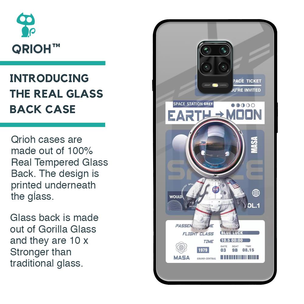 Space Flight Pass Glass Case for Poco M2 Pro