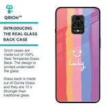 Lucky Abstract Glass Case for Poco M2 Pro