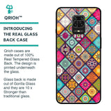 Multicolor Mandala Glass Case for Poco M2 Pro