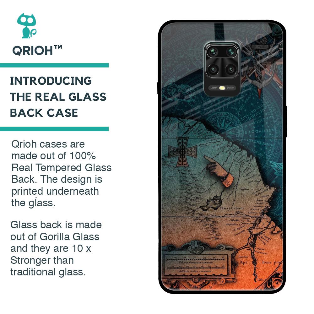 Geographical Map Glass Case for Poco M2 Pro