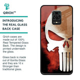 Red Skull Glass Case for Poco M2 Pro