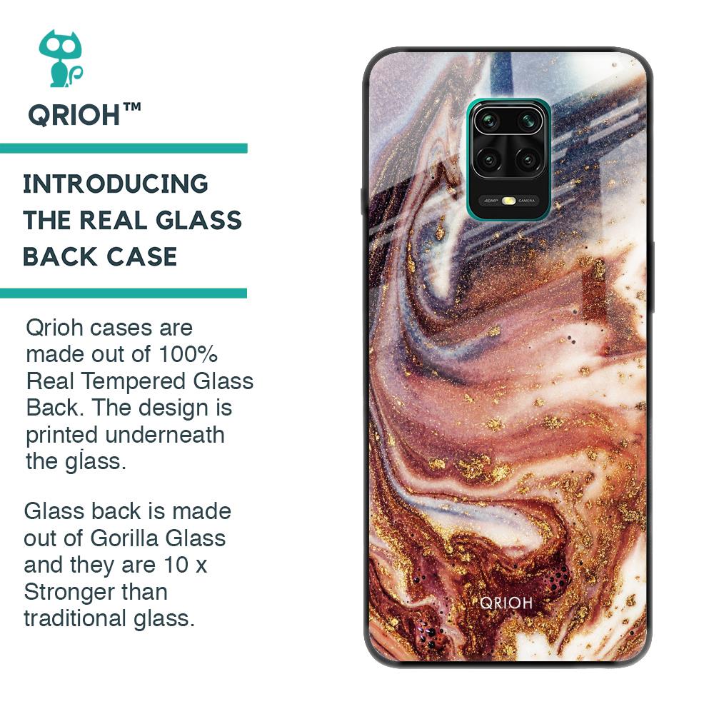 Exceptional Texture Glass Case for Poco M2 Pro