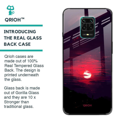 Morning Red Sky Glass Case For Poco M2 Pro