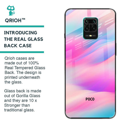 Colorful Waves Glass case for Poco M2 Pro