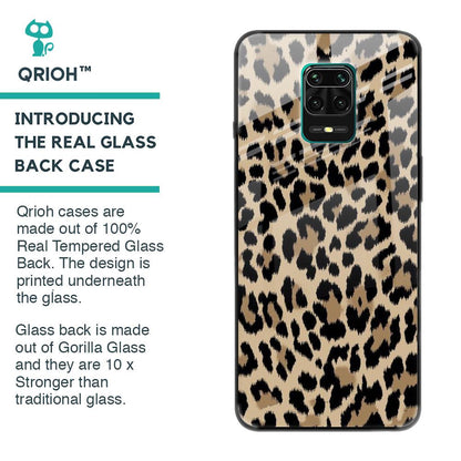 Leopard Seamless Glass Case For Poco M2 Pro