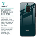 Hunter Green Glass Case For Poco M2 Pro