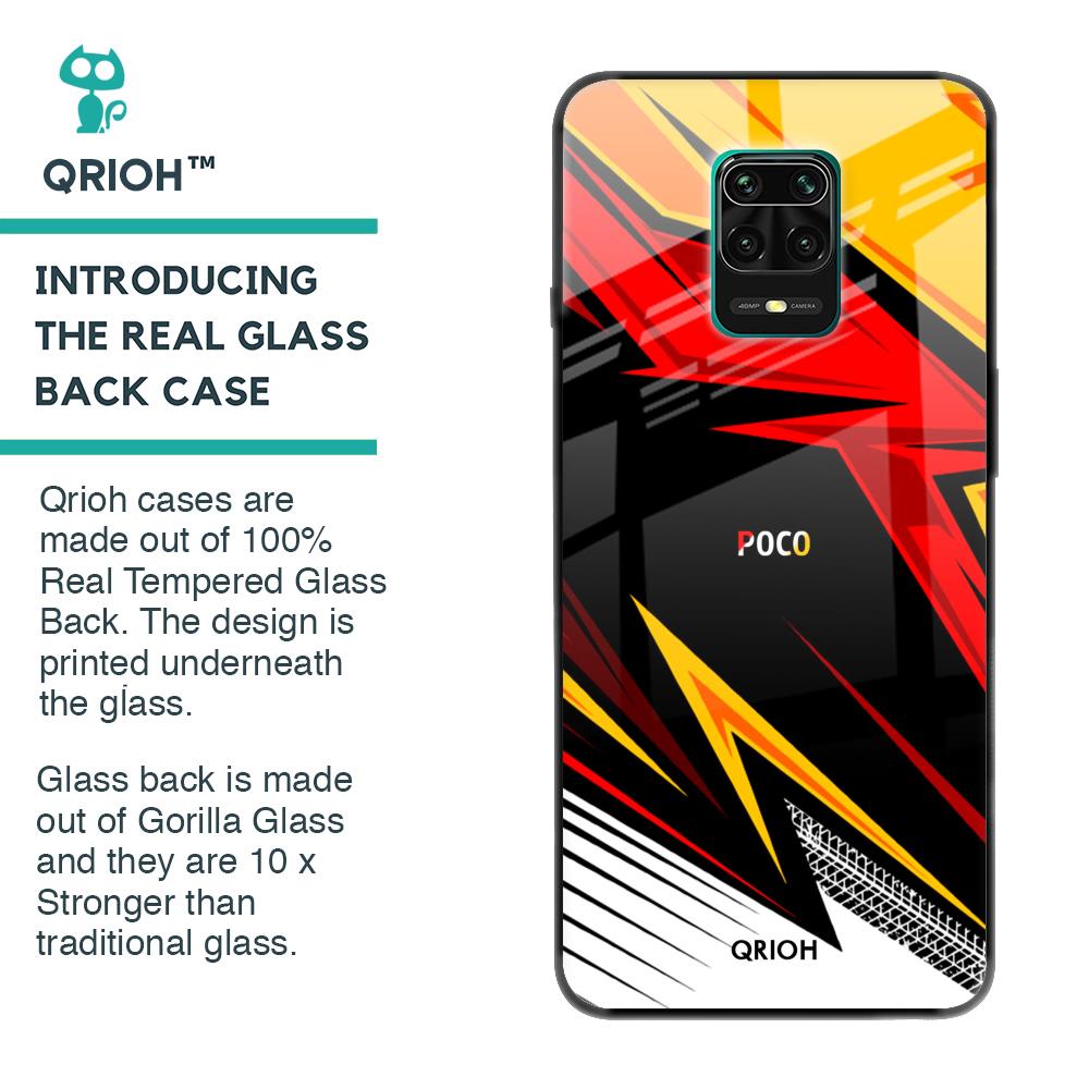 Race Jersey Pattern Glass Case For Poco M2 Pro