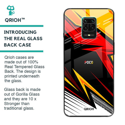 Race Jersey Pattern Glass Case For Poco M2 Pro