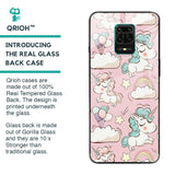 Balloon Unicorn Glass case for Poco M2 Pro