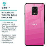 Pink Ribbon Caddy Glass Case for Poco M2 Pro