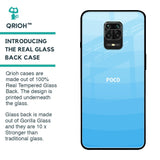 Wavy Blue Pattern Glass Case for Poco M2 Pro