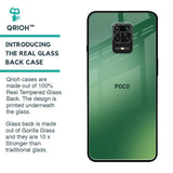 Green Grunge Texture Glass Case for Poco M2 Pro