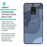 Navy Blue Ombre Glass Case for Poco M2 Pro