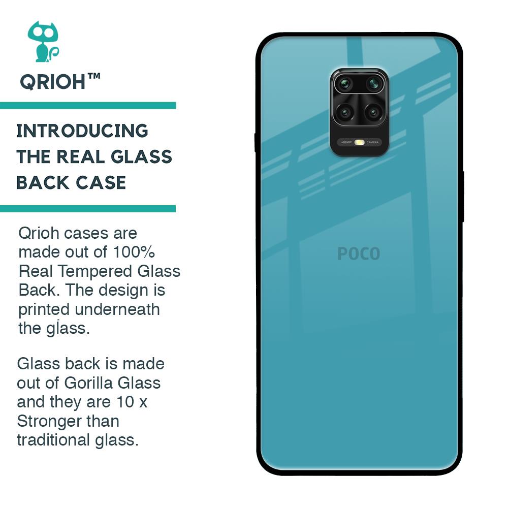 Oceanic Turquiose Glass Case for Poco M2 Pro