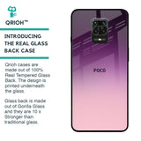 Purple Gradient Glass case for Poco M2 Pro