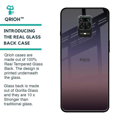 Grey Ombre Glass Case for Poco M2 Pro