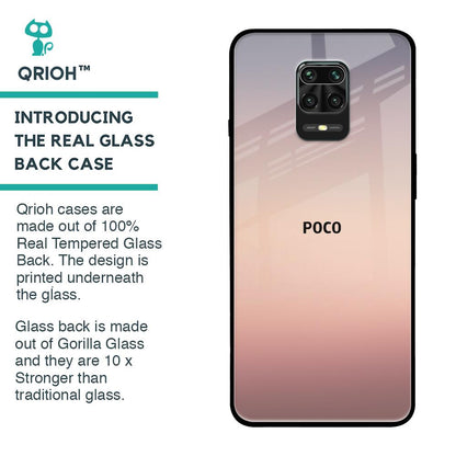 Golden Mauve Glass Case for Poco M2 Pro