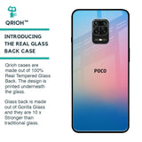 Blue & Pink Ombre Glass case for Poco M2 Pro