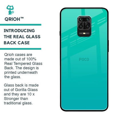 Cuba Blue Glass Case For Poco M2 Pro