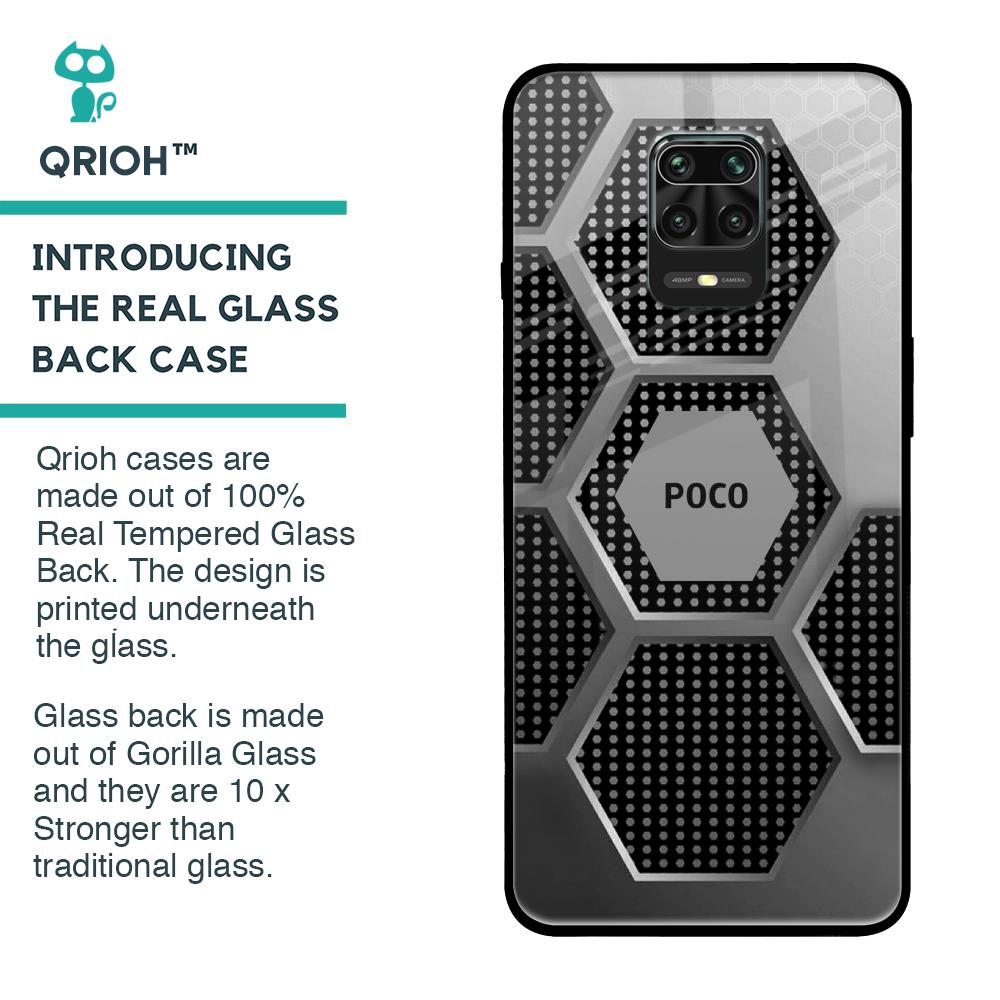 Hexagon Style Glass Case For Poco M2 Pro