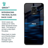 Blue Rough Abstract Glass Case for Poco M2 Pro